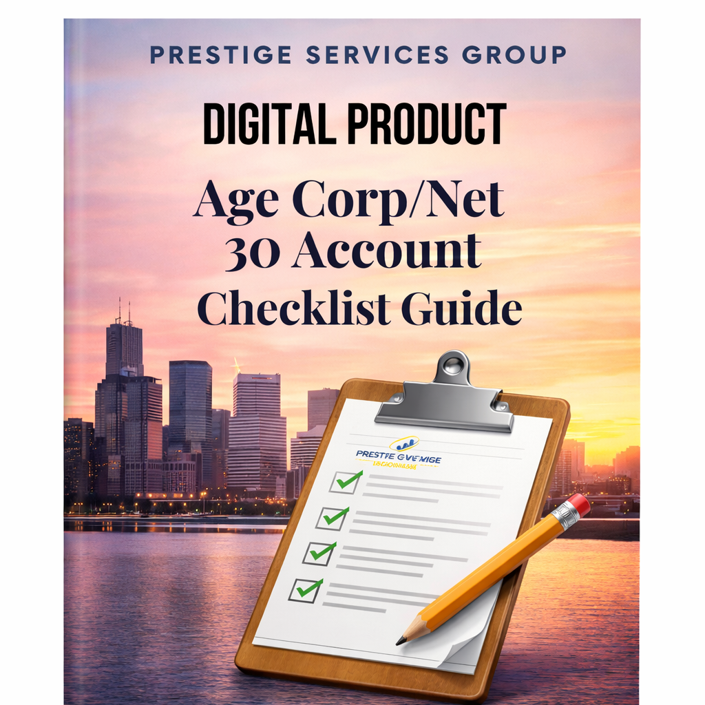 Age Corp/Net 30 Account Checklist Guide