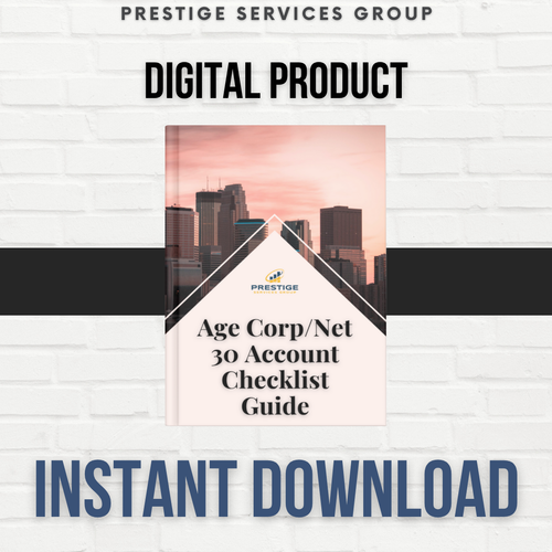 Age Corp/Net 30 Account Checklist Guide